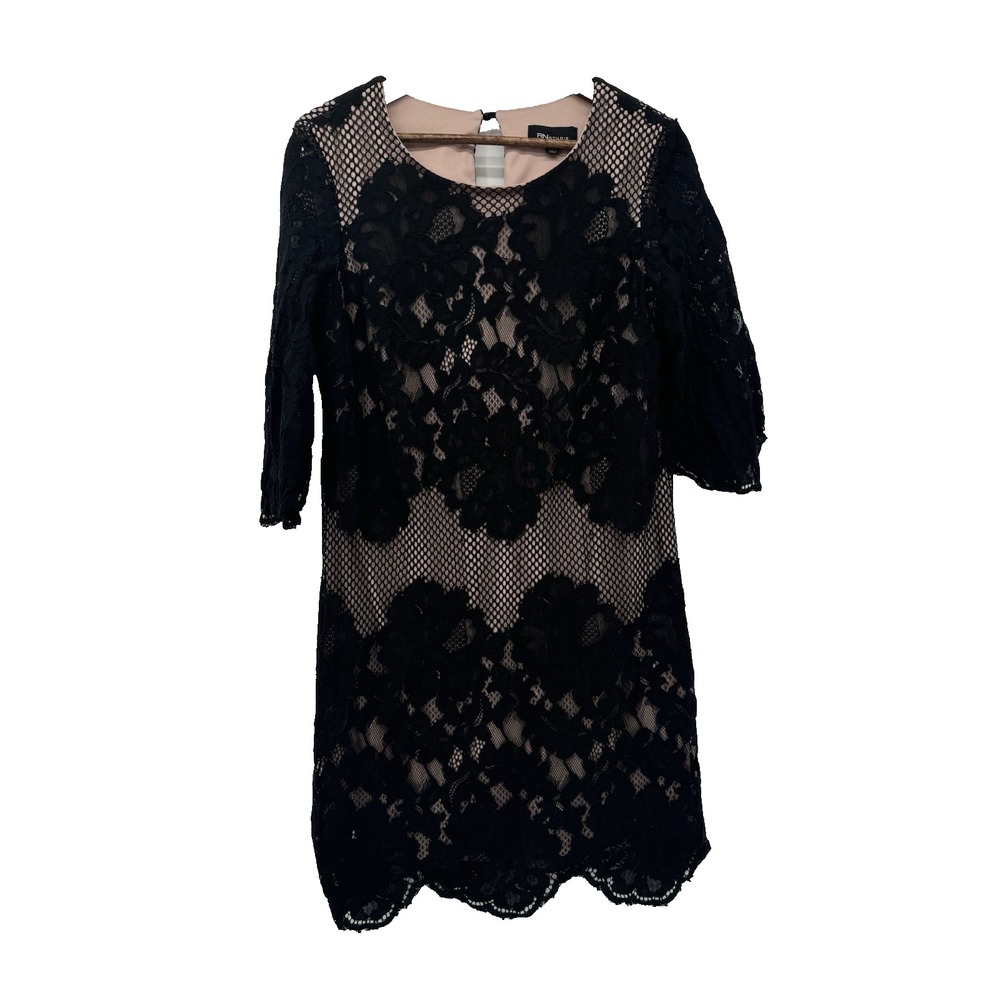 RN Studio Ronni Nicole Black Lace Dress Blush Whimsigoth Fairy grunge cocktail